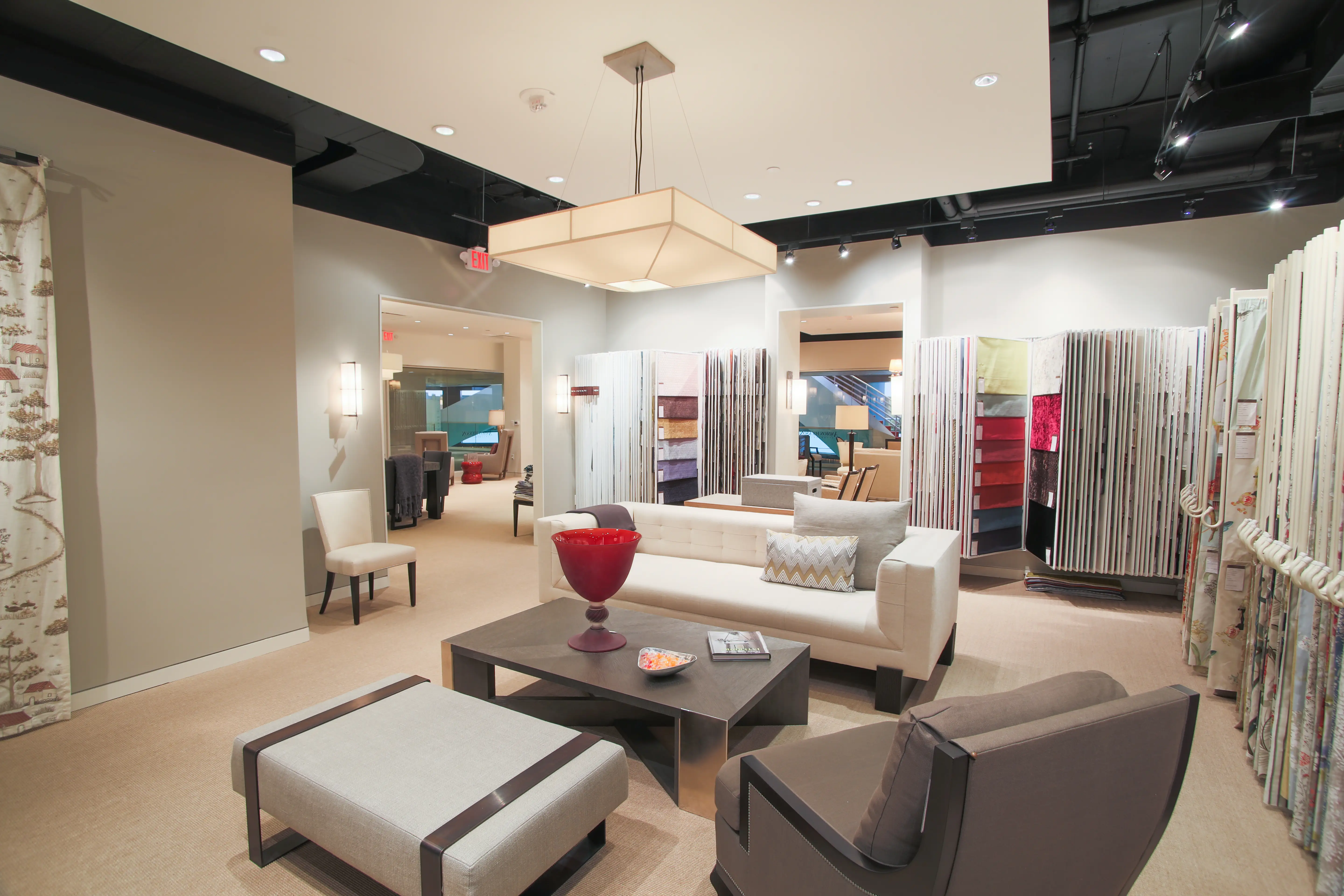 Interior display area at the completed Ammon Hickson project