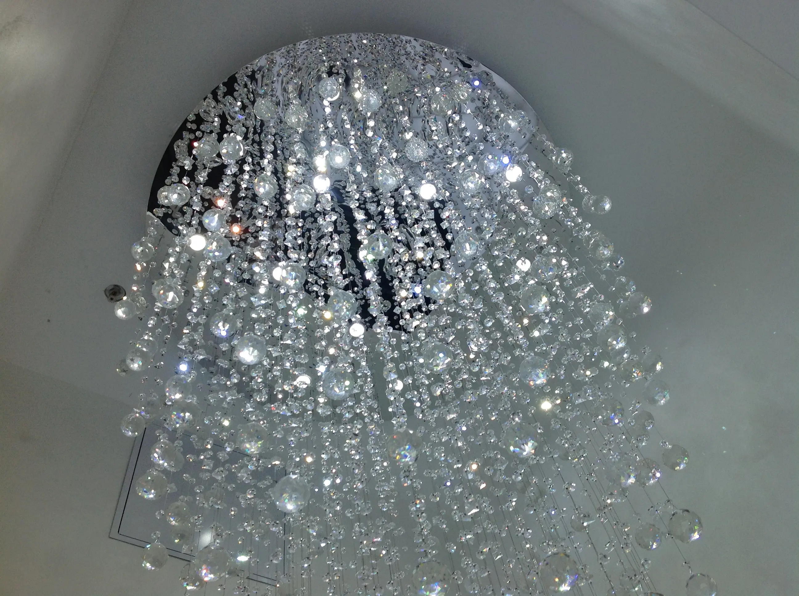 Dramatically lit completed retail interior at Republic of Couture