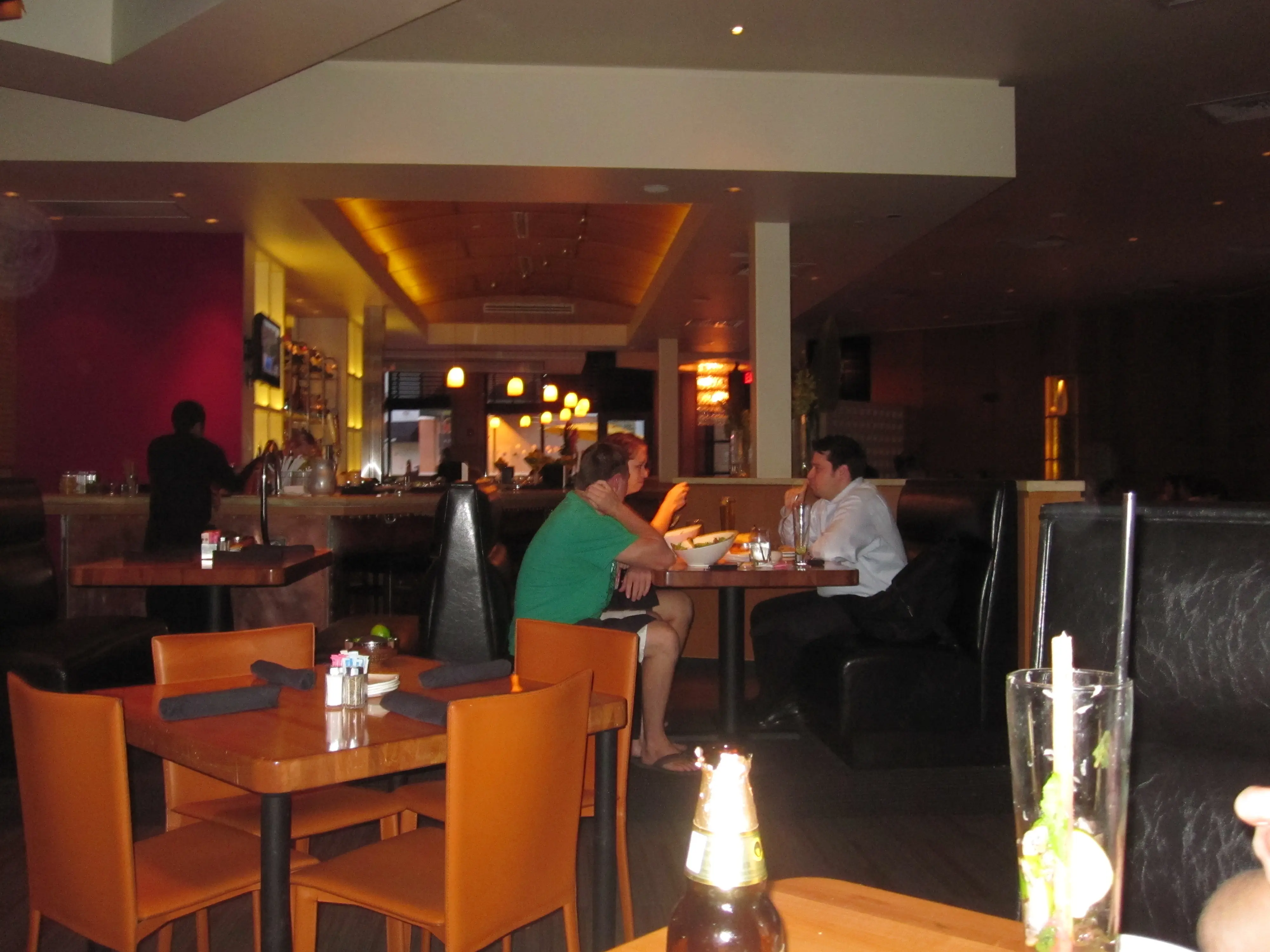 Completed dining room interior at Cantina Laredo